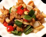 鶏肉とカシューナッツのピリ辛炒め（友福中華料理）