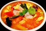 海老入りトマト玉子スープ麺（西安刀削麺 匠心）
