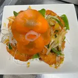 tôm chiên mắm tỏi  大エビとニンニクとナンプラーの揚げ（ベトナム料理カキフォートルクアン）