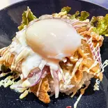 生姜焼き丼温玉乗せ（icafe北野店）