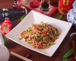 青椒肉絲(ピーマンと豚肉の炒め) Green Pepper Steak (Stir-fried Green Peppers and Pork)（四川食房福龍）
