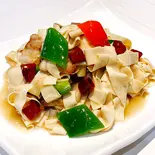 押し豆腐とピーマンの辛味炒め（串門‐創作中国料理）