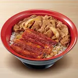 うな牛 Teriyaki Eel Rice Bowl w/ Beef(すき家 福岡舞鶴店)