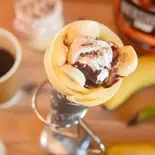 バナナチョコ生クリームカスタード Banana, Chocolate, Fresh Cream and Custard（アイスるクレープGrow）
