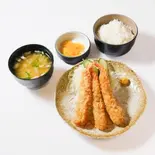 エビフライ定食（炭火焼定食・居酒屋 炭田屋）