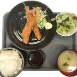 エビフライ定食(居酒屋福盛)