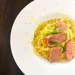 合鴨と九条ネギの和風パスタ（Pizza Kitchen Felice）