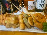 串かつ10点盛り合わせ（焼きとり天下串ファン 本店）