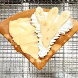 ④カスタードバナナホイップ（ナカミチクレープ文京白山店）