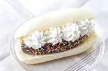 チョコバナナホイップ Chocolate covered Banana and Whipped Cream(焼きたてコッペ製パン メトロセンター葛西店)