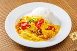 蟹カレー炒め(ライス無し) Soft-Shell Crab with Yellow Curry (rice not included)(ジャスミンタイレストラン 六本木本店)