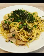 きのこの和風クリームパスタ(パスタと定食のキッチンマサ)