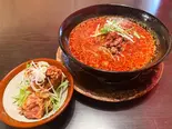 旨辛！麻辣担々麺＆油淋鶏セット（旨辛麻辣専門店 サカホンキッチン）