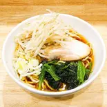 【生麺】もやし中華そば(薬味葱、ほうれん草、豚叉焼1枚、もやし)※茹で時間3分30秒（中華そば 昭和軒 弘明寺店）