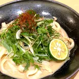 薬味野菜の胡麻つゆうどん(冷)（本格手打もり家東京店）