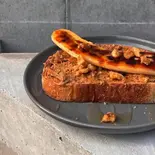 無添加ナッツバターのバナナトースト ビーガン対応 Toast with Banana and Organic butter（bego オープンサンド＆カフェ ヴィーガン対応）