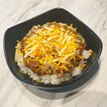 トリプルチーズキーマカレー丼(ご飯大盛り250g（裏道スタンド）