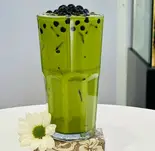 抹茶タピオカミルクティーTRÀ SỮA MATCHA(bui tapioca warabi)