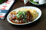 チキンベーキライス chicken steak on the baked rice（喫茶サビーズ）