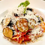 揚げ茄子と塩漬けリコッタチーズのトマトソース スパゲッティ（南イタリア料理 Osteria NORA）