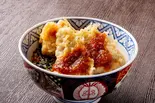 合盛りおろし柚子胡椒天丼(鶏1個豚2枚)（鶏天豚天 通天道 津田沼店）