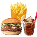 【セット】にんにく醤油おろしビーフバーガー Garlic Shoyu Oroshi Beef Burger Set（ゼッテリア ZETTERIA 福岡新天町店）