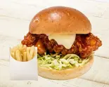 【NEW】ヤンニョムバーガーセット(ポテトSサイズ付き)（チョアチキン学園店 CHOA CHICKEN GAKUEN）