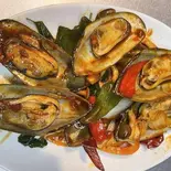 ムール貝炒め Stir-Fried Mussels(murgai)（タイレストランPAPAYA赤羽店）