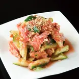 鶏と胡瓜の梅肉ソース和え Chicken and Cucumber with Plum Sauce(上海亭 竹ノ塚店)