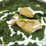 【 30 】サグマッシュルーム Sag Mushroom（インドとアジアの料理 サンティ）
