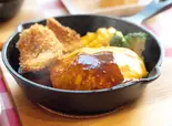 チーズハンバーグ&エビフライ(ATRIO CAFE)