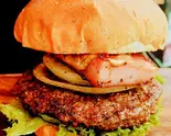 限定厚切りベーコンバーガー(ドリンク付き)セット（MR.）