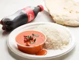 1カレーナンorライス ドリンク付き1Curry Nan or  rice set with drink（本格カレースターケバブ ビリヤニ ハラル専門店）