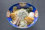 menu特製魚介神油そば menu Special Divine Seafood Oil Soba（東京煮干屋本舗 中野駅前店）