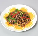 牛肉とピーマン細切り炒め(青樺)