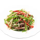 牛肉とピーマン細切り炒め(中華料理サンフジ)