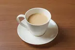 ホットカフェオレ(珈琲工房 ありいづみ 煙草店 原宿)