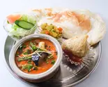 E:サモサベジタブルカレーセット（エベレストカレーキングアンドバー）