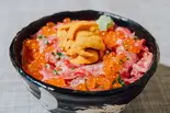 12.炙り牛トロ雲丹いくら丼 雲丹増し(漁師町三代目 牛とろいくら本舗 天下茶屋店)