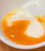 半熟のとろける温玉（手作り洋食 食の會 日本橋）