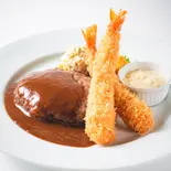 ハンバーグ＆海老フライ（洋食＆スイーツ EVERYDAY BURG そごう千葉店）