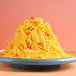ジャガイモの千切り炒め(中華料理錦楽軒)