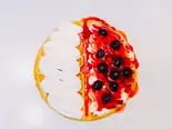 ストロベリー＆ブルーベリー＆ストロベリーソース＆ミルククリーム（ワッフルパラダイスMIYAKO 用賀店）