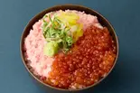 【ご褒美】いくら×ねぎとろ2種丼 Ikura ＆ Negitoro Bowl（ネギトロ＆海鮮ユッケ丼 ととたま 西新井店）