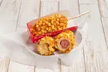 ポテトモッツァレラチーズ＆ソーセージ米ハットグ゛(ハーフ＆ハーフ) 포테이토 하프＆하프(치즈＆소시지) 핫도그（ジョンノ屋台村 大名店）
