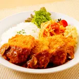 チキンカツセット 【深夜】(ハンバーグとチキンカツレツ 駒込 八番館)