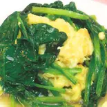 ほうれん草と玉子炒め（台湾料理興福順 座間店）