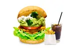 ブロッコリー＆アボカドチーズバーガーセット/高加水バンズ（the 3rd Burger 新宿大ガード店）