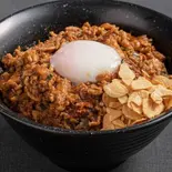 背徳感のフライドガーリックすたみな丼（圧倒的背徳感 スタミナRush 福岡原店）