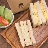 2種サンド(玉子＆ハム)のランチセット(フレーバーティーバッグ付)（喫茶館プロコップ）